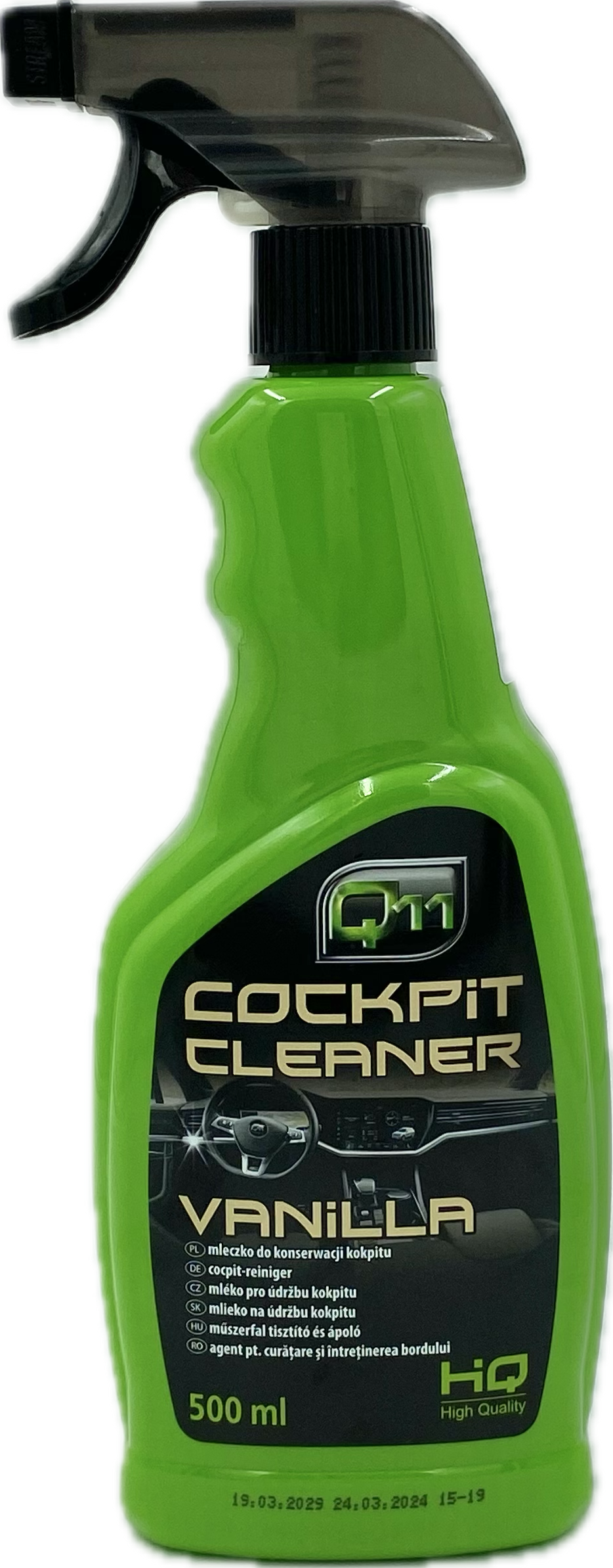 Q11 Műszerfalápoló & tisztító | vaníila illat | - 500 ml